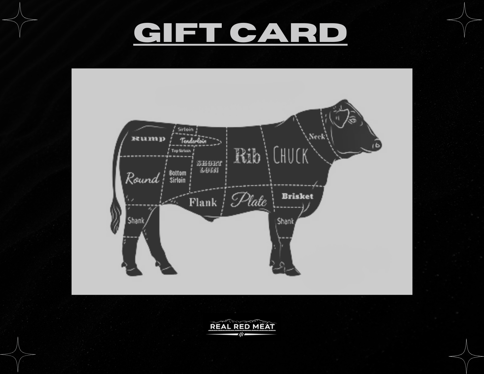 Vip Meat Card Real Red Meat Gift Card